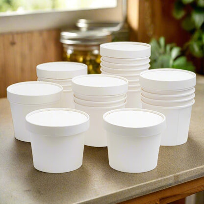 16oz Round Paper Takeout Container | 500 Pcs/Case