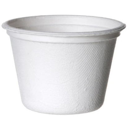 4oz Round Sugarcane Sauce Cup | 1800 Pcs/Case